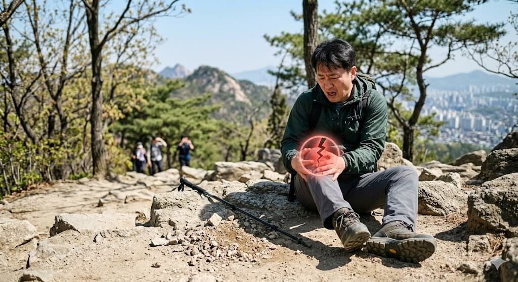 마포역 무릎 통증, 봄 산행 후 ‘뚝’ 소리 났다면? 반월상 연골 파열 치료법
